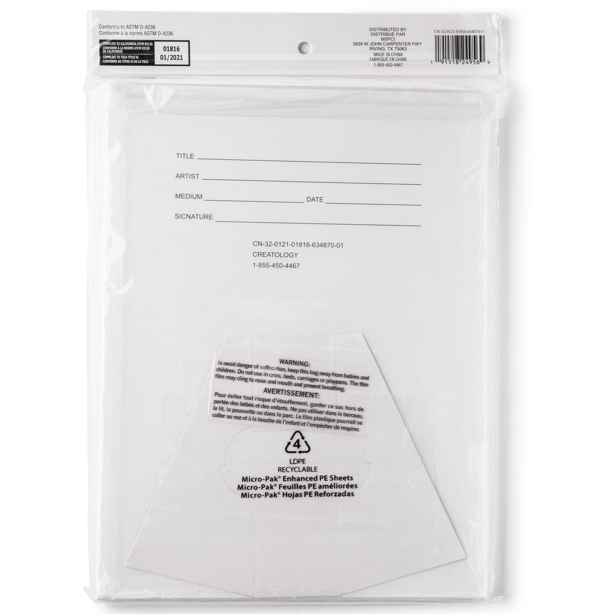 5 Pack 9" x 12" Canvas Panel by Creatology™